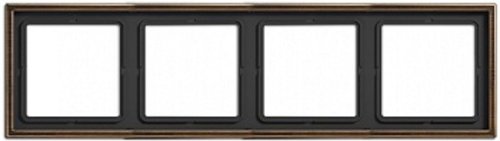 Рамка универсальная Jung LS990 metal 4-м. античная латунь картинка